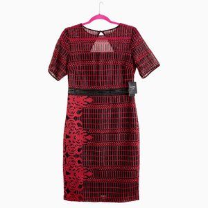 GUESS Geo-Lace Open-Back Dress Midi - Never Worn